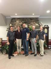Local attorneys hold second annual Wills for Warriros program From left, Todd Hooker, Esq., USAF veteran Jennifer Schomp, USAF veteran and Sparta Police Sgt. Frank Schomp, William Askin, Esq. and Sarah Frey, paralegal