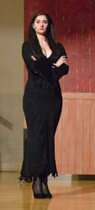 Addams Family at Sparta HS Kaela Panicucci as Morticia Addams