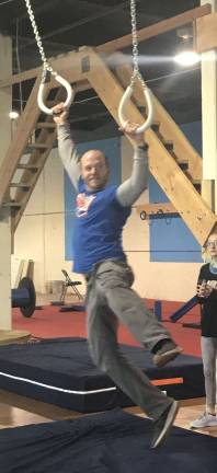 Ninja Warrior gym coming to Newton Chris Ennis, the owner of the new Skyland's Ninja Warrior Gym, shows how to conquer the ring obstacle