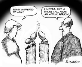 Cartoon PERSONAL PHONE CALL