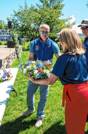 Photos: Memorial Day Parade Mayor Neill Clark and Township Council members place a wreath.