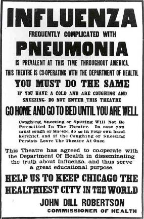 A familiar notice from the City of Chicago more than 100 years ago.