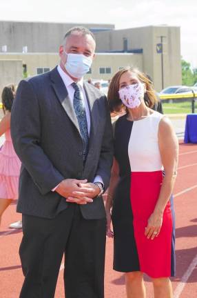 Assistant Principal Eric Kosek and Principal Rosemary Gebhardt (Photo by Vera Olinski)