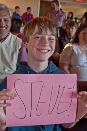 Blessed Kateri hosts inspirational singer Luke France, 13, son of Laura France of Sparta, parish Music Minister.