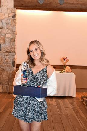 Chamber honors women WO5 Bridget Dudziec of Katie’s House receives the Bright Future Award.