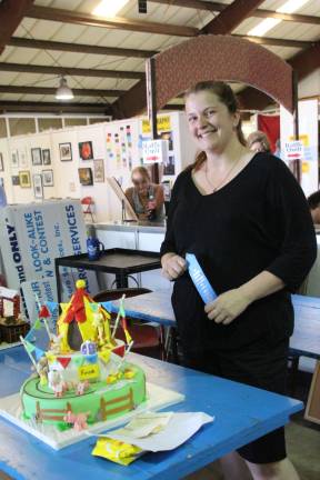 A day at the fair Tanya Cicerale of Vernon gets 1st place in the 75th birthday decorating contest.