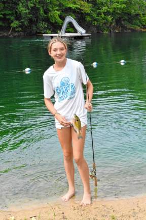 Photos: Lake Mohawk fishing derby Aubrey Tropona holds a fish she caught.