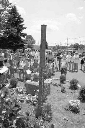 Sparta Church dedicates peace pole Sparta Church dedicates peace pole
