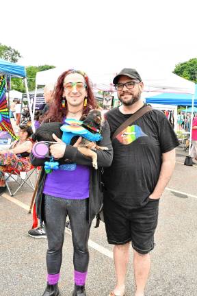 Sussex County Pride celebration grows PR5 John Liddell of Newton holding Sharpie and Andrew Bernstein of Newton.