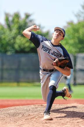Photos: Pope John in baseball finals Starting pitcher Miles Masone.