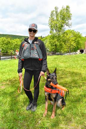 Photos: Water Safety Fair Michelle Kapturkiewicz, a K-9 sergeant with the Ramapo Rescue Dog Association, a volunteer search and rescue organization that works with air-scenting German Shepherds.