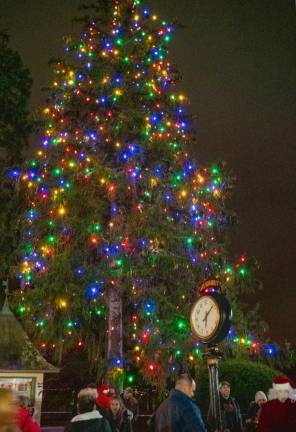 The Christmas tree on the Boardwalk at Lake Mohawk.