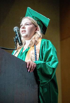 Photos: Sussex County Technical School graduation Kalle Young sings the National Anthem.