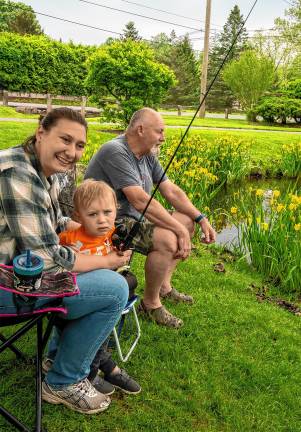 Photos: Annual Trout Derby in Sparta Cameron and Corey Walker with Jeff Burd.