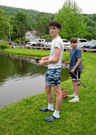 Photos: Annual Trout Derby in Sparta Liam Fadden and David Picinic.
