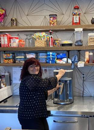 Kathy Despropo, an employee at the diner since 2017, works at the new Barista Station.