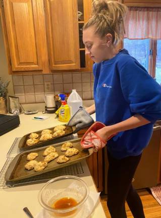 Culinary arts continue at home, as Sparta's culinary students whip up some delectibles in their home kitchens this week.