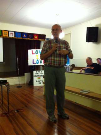Local gays speak out against discrimination Gordon Sauer