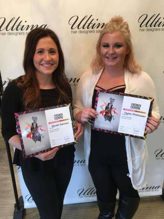 Local hair designers sharpen skills in NYC Nykki Gannon and Taylor Philhower