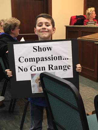 Opposition mounts against proposed Hopatcong Police gun range Hopatcong says no final decision on range has yet been made Eight-year-old A.J. Caroleo