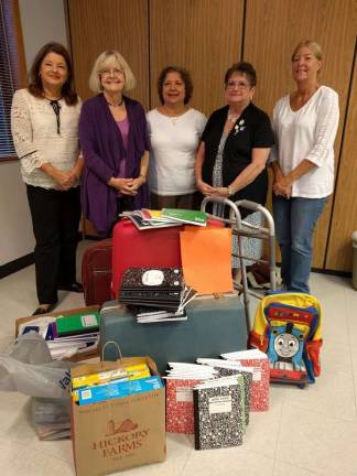Women's club helps Spanish club's mission Members of the Sussex Women's Club with donations amassed for Tech's Spanish Club's trip to the Dominican Republic. From left, Ethel Simmons, Kathy Knapp, Josephine Terrasi, Kathy Hunterton and Debbie Puskas. phjoto courtesy of the women's club