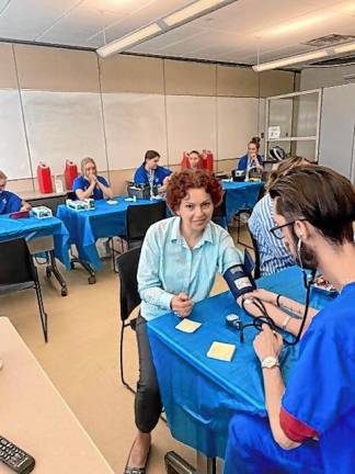 SCCC Health Fair is today Students in the Medical Assistant program practice their medical training during the Health Fair. (Photo provided)