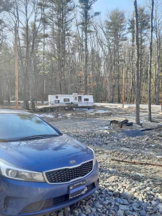 After a long and costly wait, the Polhills are finally home The RV where the Polhills lived until freezing temps and the snow moved in (Photo by Naeemah Polhill)