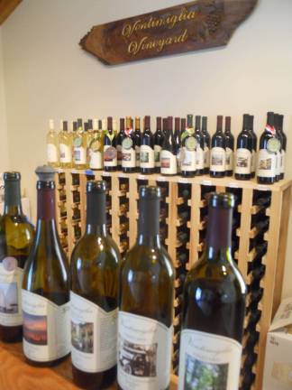 Ventimiglia Vineyards offers a taste of New Jersey's grapes An assortment of wines offered by Ventimiglia Winery.