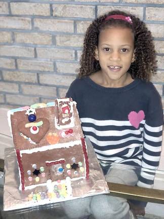 Gingerbread houses delight the judges Daniella Williams, first place homemade, ages 6-8