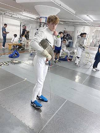 Pope John student wins silver fencing medal Allen Trudnos