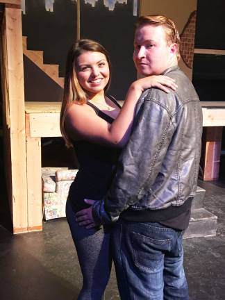 Grease at the Cornerstone From left, Madisyn Mugavero of Mt Olive as Sandy and Louis Pieri of Sussex as Danny