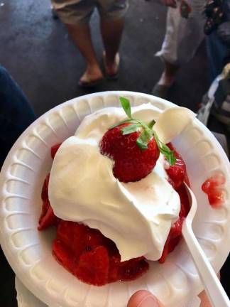 What would a Strawberry Festival be without strawberry shortcake? Photos courtesy of the Historical Society of Stillwater Township