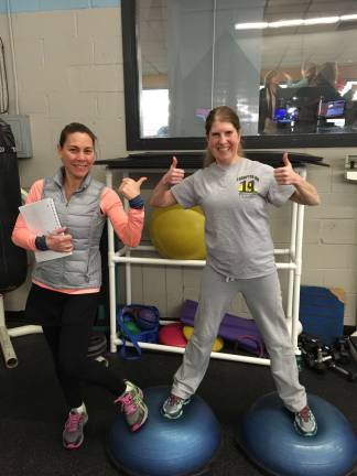 Allison Ognibene, of Sparta, had a heart and double lung transplant. She will join about 10,000 runners and walkers on Sunday at the NJ Sharing Network's 5K Celebration of Life. She is pictured here (right) with her trainer, Christina Ferguson.
