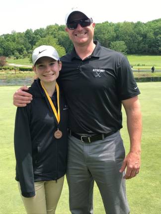 Annika Johnson was awarded a scholarship for her golfing skills, as she goes on to compete on teh collegiate level (Photo provided)