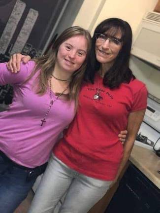 Jenni Barkhorn, left, with mom Rita Mueller.