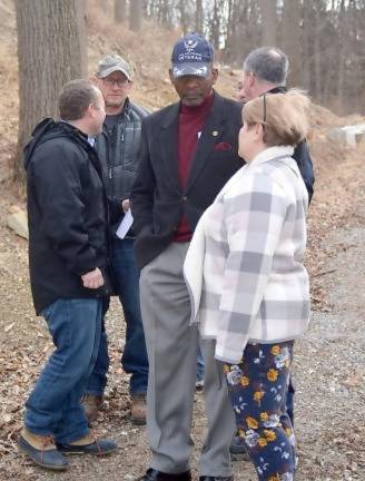 Vernon hit with two environmental violations Vernon Township Mayor Howard Burrell talks to Environmental Commission member and Silver Spruce Drive resident Peg Distasi in February
