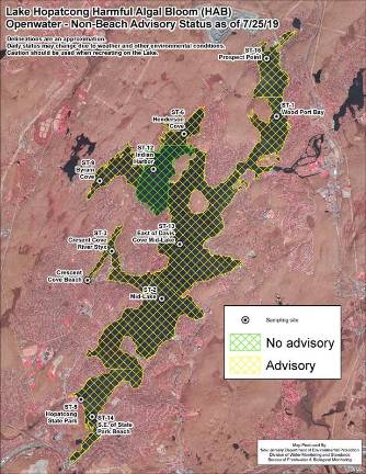 Map produced by NJ DEP Division of Water Monitoring and Standards Bureau of Freshwater &amp; Biological Monitoring.