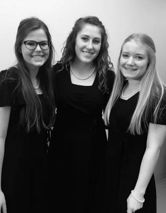 Teen Arts Festival fosters friendships and creativity Heather Dickerson, Kamryn Zanella, and Julia Dworzycki performed as part of the Newton High Honors Choir