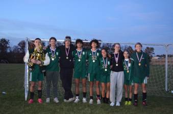 The Veritas Christian Academy boys and girls soccer teams were Metro Athletic Conference champions. (Photos provided)