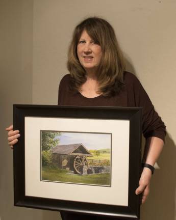 Sparta artist is guest curator at Van Kirk Museum The artist Toni Chaplin and one of her Sussex County paintings photo provided