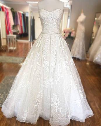 Wedding dress at Enelda's Happy Brides.