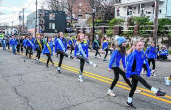 Students of the An Clár School of Irish Dance in Byram perform in the parade, which is sponsored by the Town of Newton and the Newton Volunteer Fire Department.