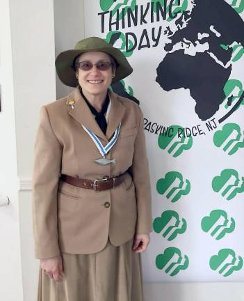 Actor Carol Simon Levin is dressed as Juliette Low, founder of the Girl Scouts. (Photo provided)