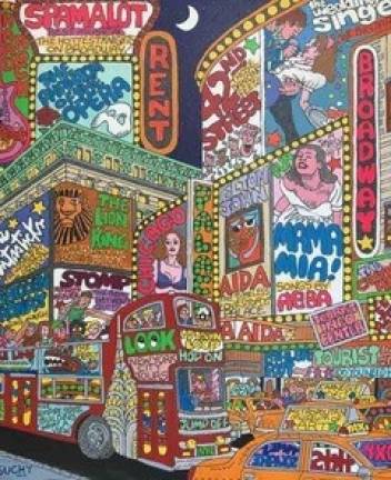 John Suchy is known for his colorful and fun depiction s of New York City.
