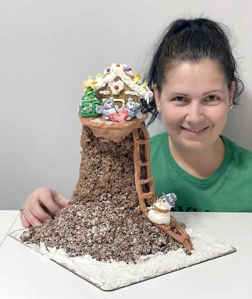 Gingerbread houses delight the judges Ottilia Varga-Joo, third place kit, ages 17-adults