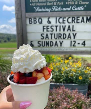 Taste your way through the fair Local ice cream from Green Valley Farms. (Photo provided)