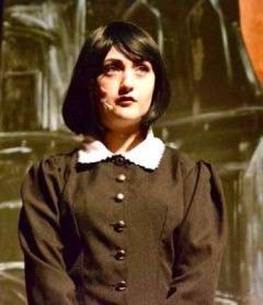 Addams Family at Sparta HS Jackie Hoffman as Wednesday Addams