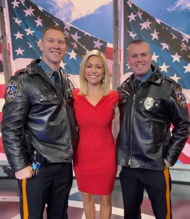 Sparta Police featured on Law Enforcement Appreciation Day Fox News Channel's Fox and Friends morning host Ainsley Earhardt stands with Sparta Patrolmen Tom Herd and Brian Porter as Fox and Friends celebrates Law Enforcement Appreciation Day, on Jan. 10, 2020.