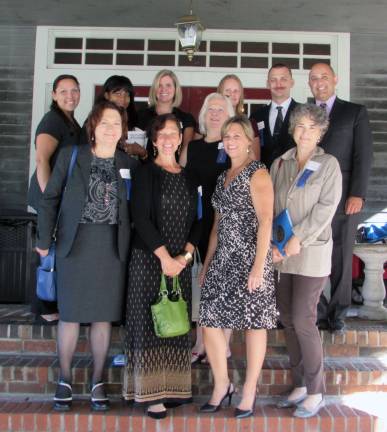 Sussex County Chamber of Commerce welcomes new members Front row, from left: Mary Jean Ellis, Virginia Johns, Tammie Horsfield, and Barbara Amell. Back row, from left: Chelsea Pampanin, Nancy Mitchell, Karin Kraska, Leslie Martin, Spavia, Beckie Sajban, Marcin Kalski and Anthony Borino Jr. photo provided by the Sussex County Chamber of Commerce
