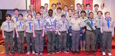 Scout Troop 150’s annual mulch sale helps fund its philanthropic efforts and program needs.